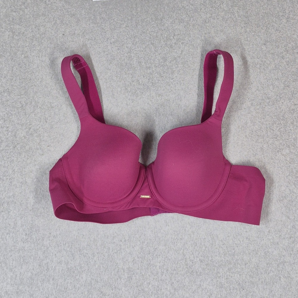 Cacique Women Bra 38B Purple Lightly Lined Balconette Underwired
